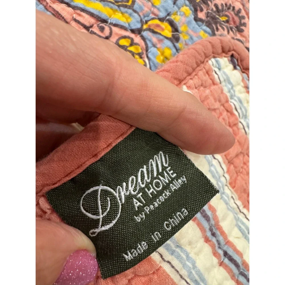 Dream At Home Reversible Paisley Floral Quilt Queen Boho Cottagecore Bedding